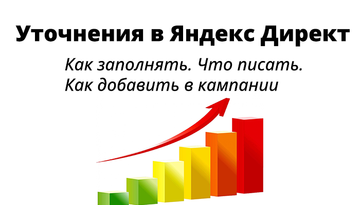 Уточнения в Яндекс Директ. Инструкция по заполнению